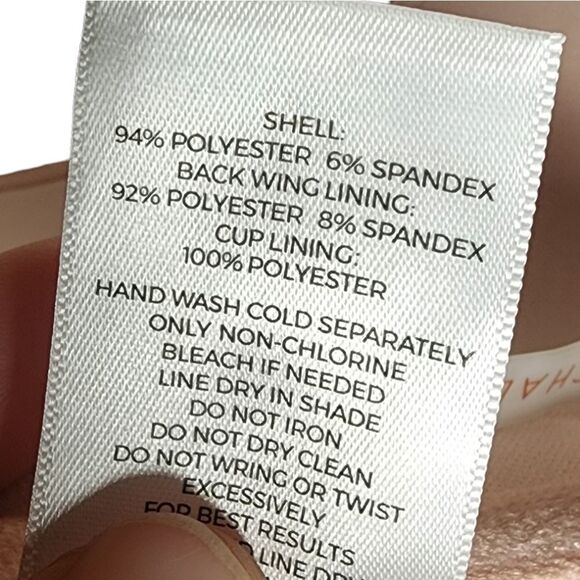 Shade & Shore 34b Magenta Raspberry Swim Bikini Top Underwire Textured - Picture 10 of 10